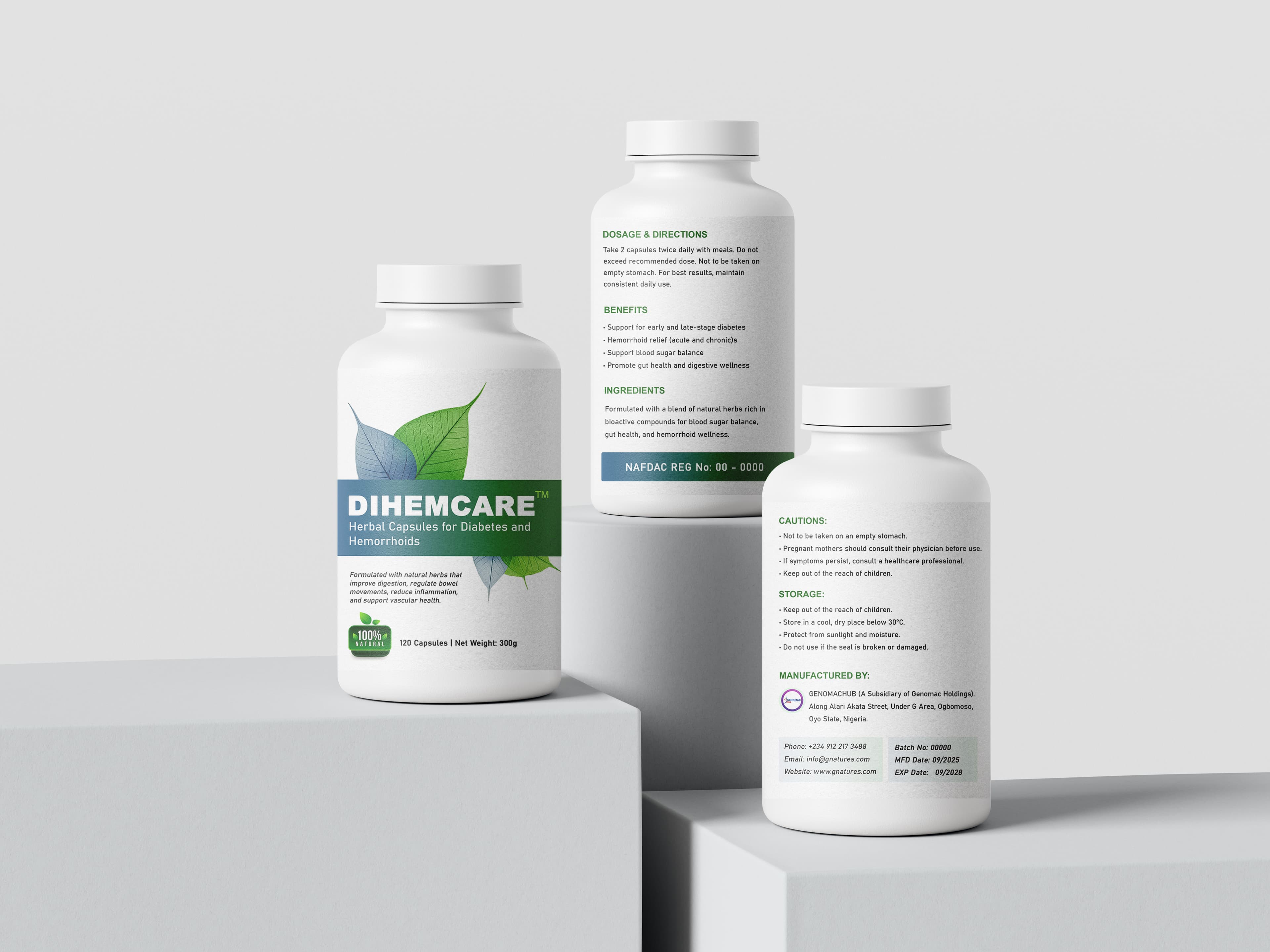 G-NATURES — DihemCare Herbal Capsule for Diabetes and Hemorrhoids